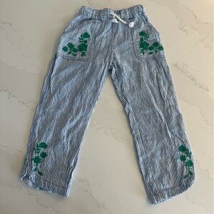 Boden Blue and White Striped Pants‎